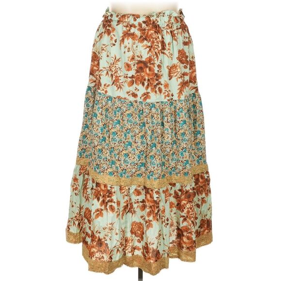 Tuckernuck Cotton Poplin Floral Edith Maxi Skirt Size XXXL - Picture 3 of 5